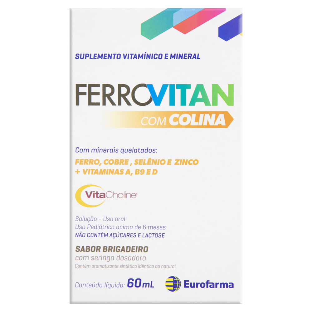 FERROVITAN COM COLINA SOL 60ML