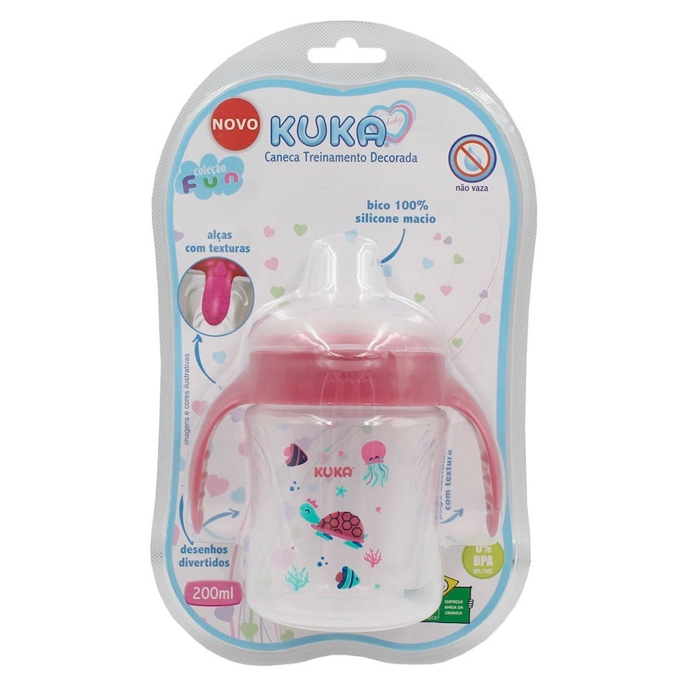 CANECA KUKA TREINAM 200 ML DEC FUN MENINA